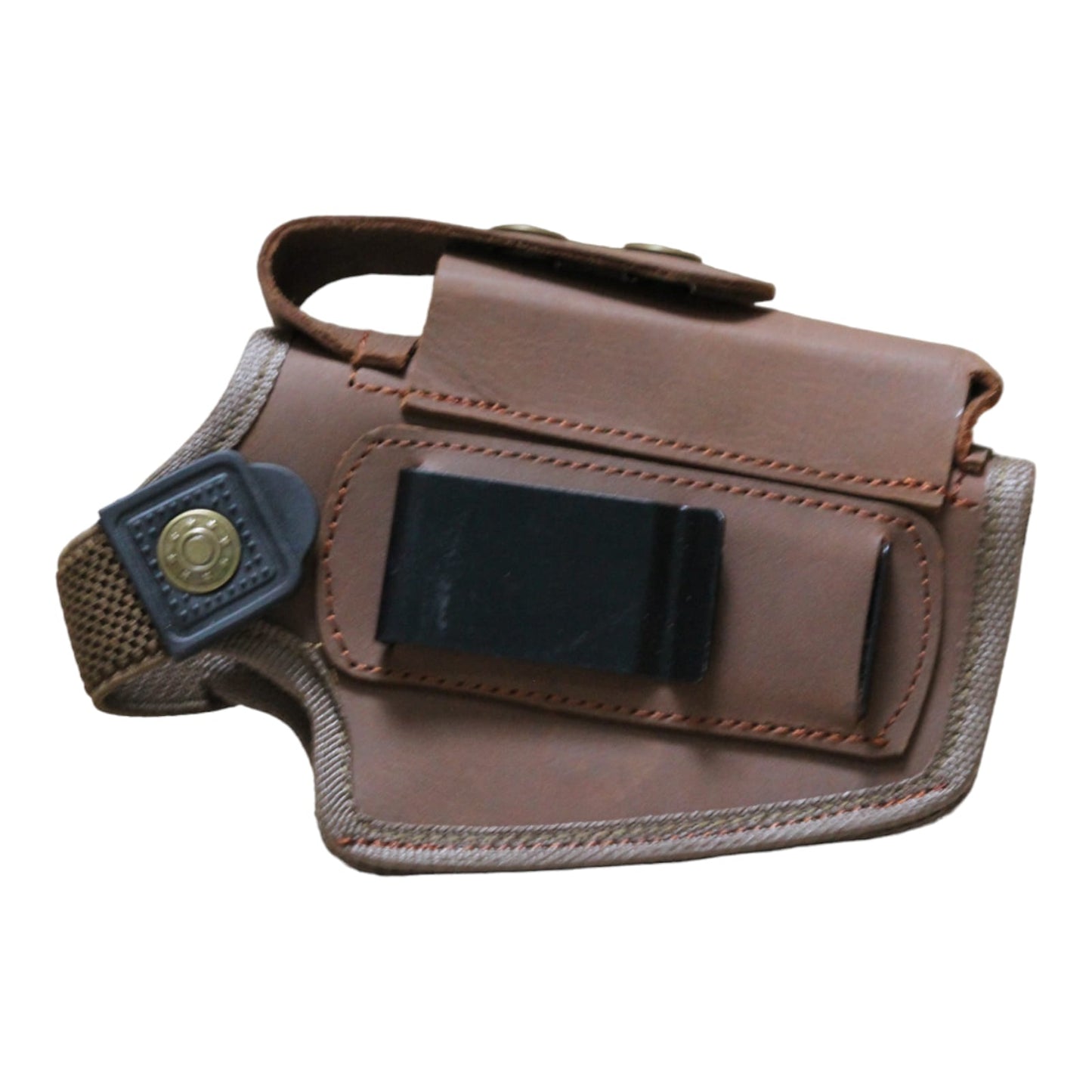 Cow leather pistol concealed carry clip cover